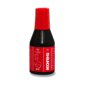 Razítkovací barva Kores - 28 ml červená